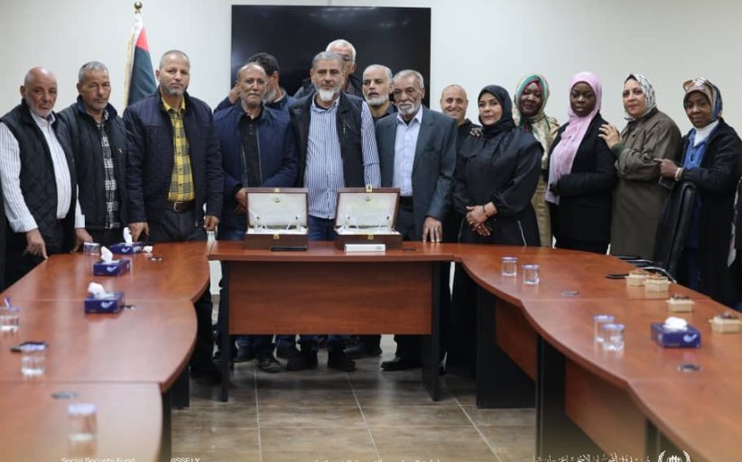 إدارة المخاطر بطرابلس تكرم رئيس مجلس الادارة و المدير العام لصندوق الضمان الاجتماعي